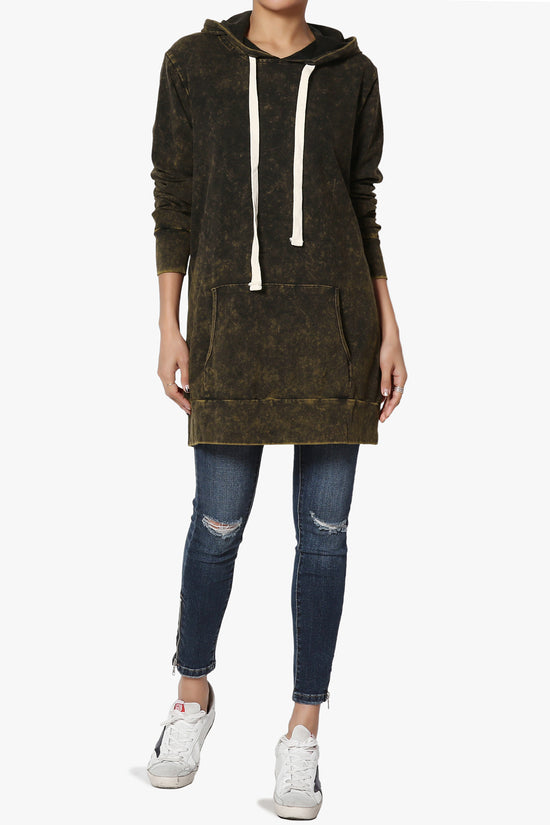 Load image into Gallery viewer, Trophy Acid Wash Hoodie Tunic
