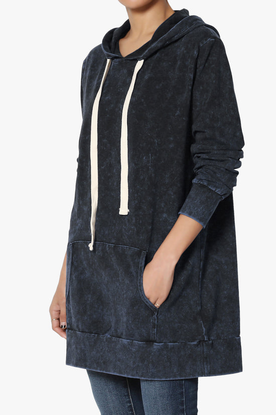 Load image into Gallery viewer, Trophy Acid Wash Hoodie Tunic SAPPHIRE_3
