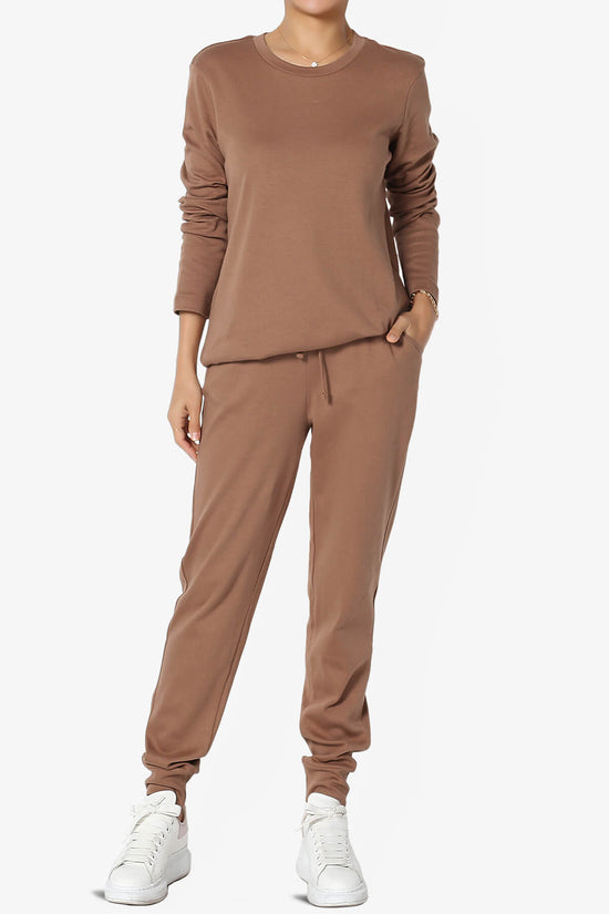 Load image into Gallery viewer, Gibbs Long Sleeve T-Shirt &amp;amp; Jogger Set COCOA_1
