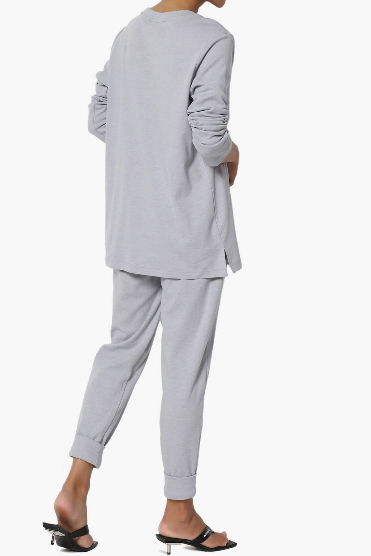 Load image into Gallery viewer, Gibbs Long Sleeve T-Shirt &amp;amp; Jogger Set HEATHER GREY_4

