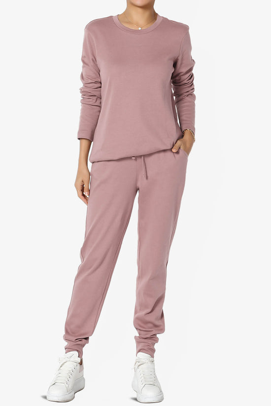 Load image into Gallery viewer, Gibbs Long Sleeve T-Shirt &amp;amp; Jogger Set LIGHT ROSE_1
