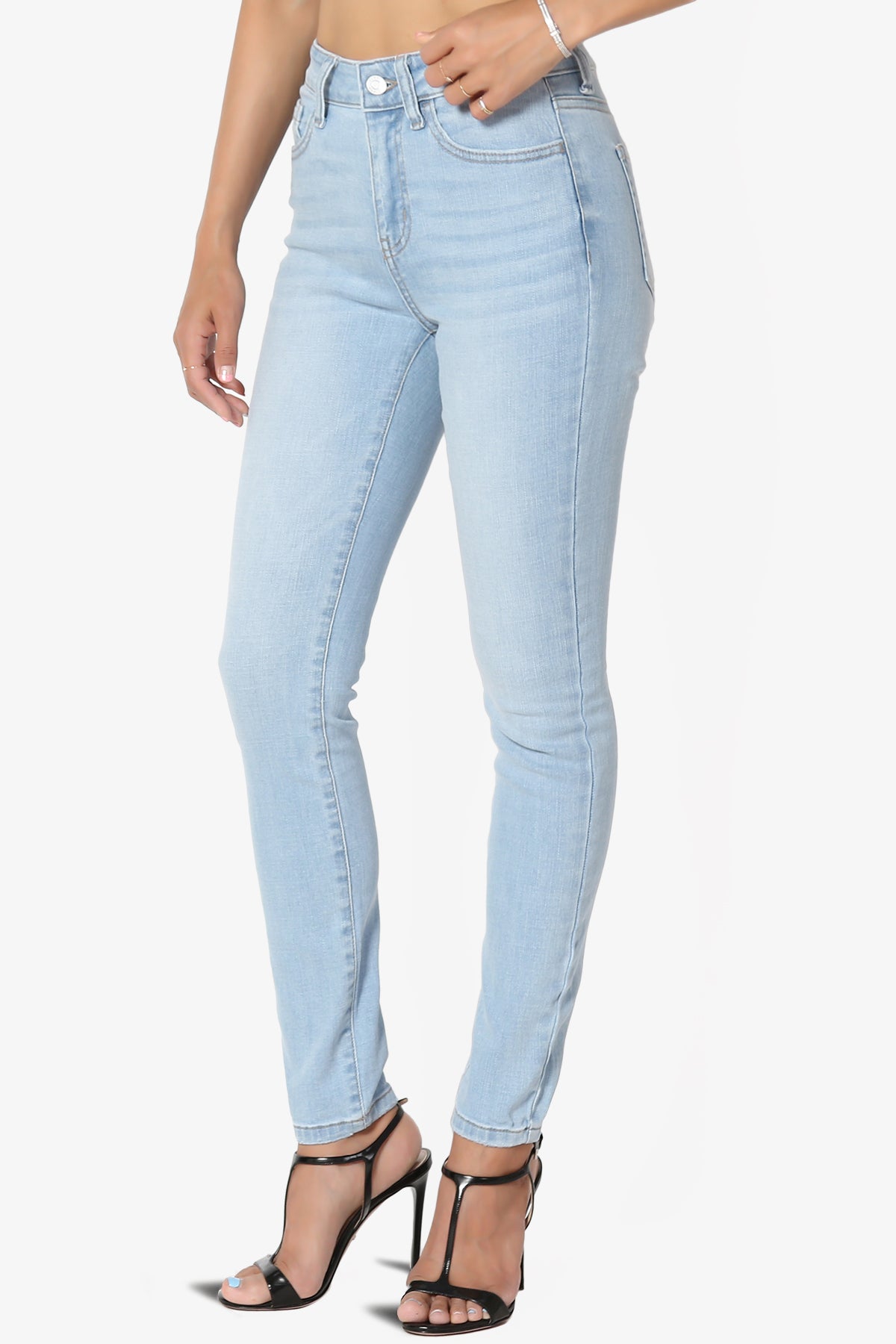 Louella High Rise Stretch Skinny Jeans in Super Light