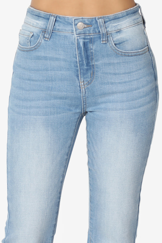 Pastry Washed High Rise Flared Jeans in Light