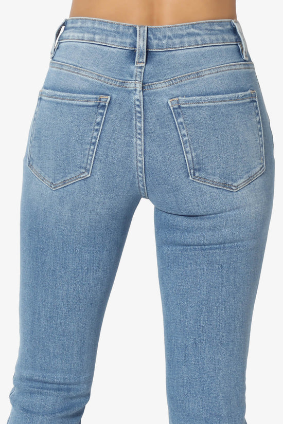 Load image into Gallery viewer, Swan Mid Rise Stretch Denim Bootcut Jeans LIGHT_6
