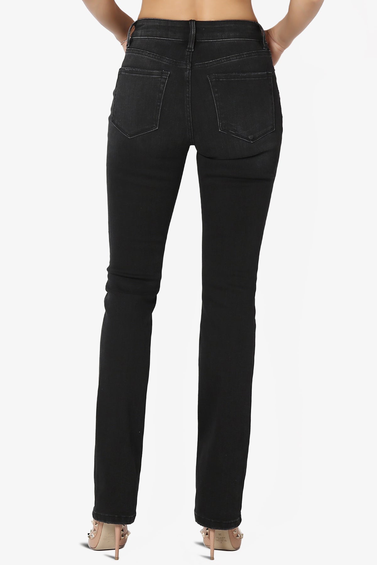 Load image into Gallery viewer, Nolo Washed Black Mid Rise Straight Leg Jeans
