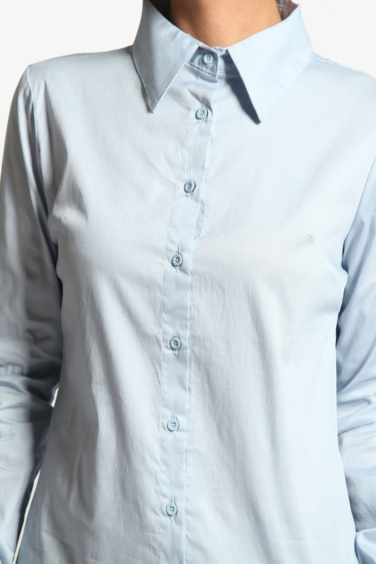 Load image into Gallery viewer, Brett Long Sleeve Button Down Woven Shirts LIGHT BLUE_5
