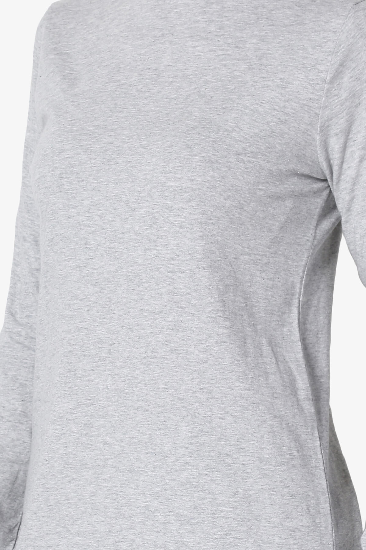 Load image into Gallery viewer, Lasso Cotton Crew Neck Long Sleeve T-Shirt HEATHER GREY_5
