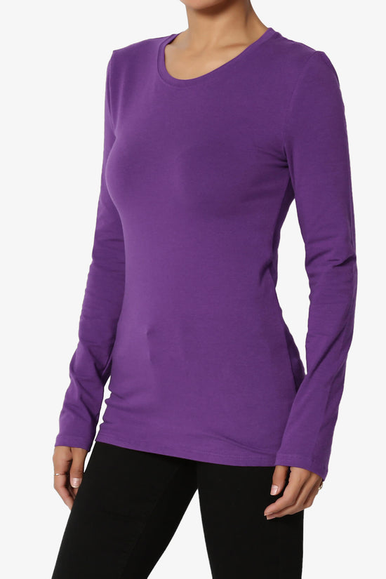 Load image into Gallery viewer, Gills Crew Neck Long Sleeve Tee PURPLE_3
