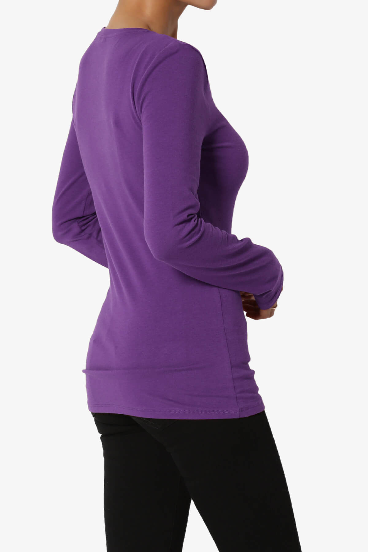 Load image into Gallery viewer, Gills Crew Neck Long Sleeve Tee PURPLE_4
