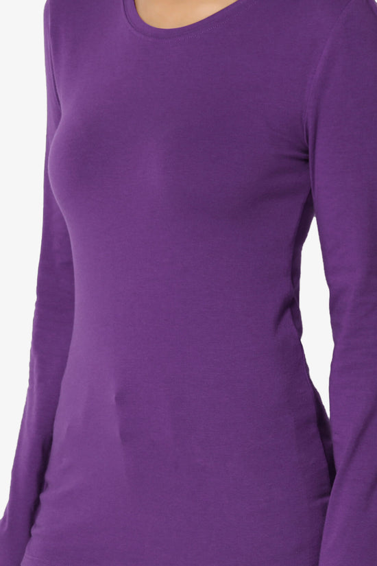 Load image into Gallery viewer, Gills Crew Neck Long Sleeve Tee PURPLE_5
