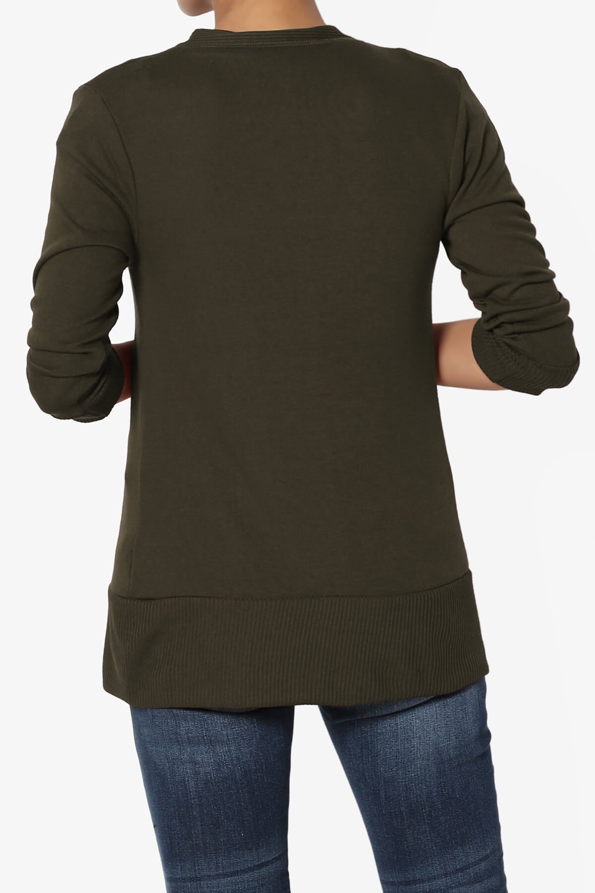 Load image into Gallery viewer, Braeden Snap Button 3/4 Sleeve Cardigan OLIVE_2
