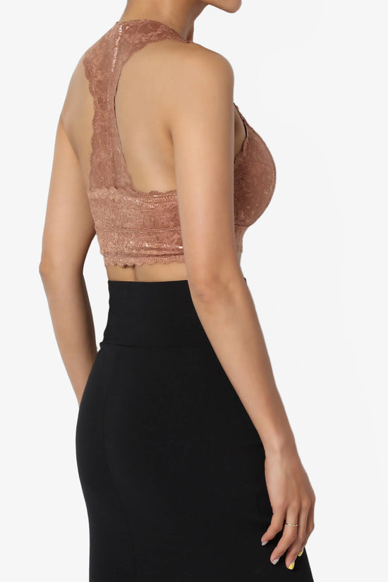 Baja Padded Lace Crop Tank Top EGG SHELL_4