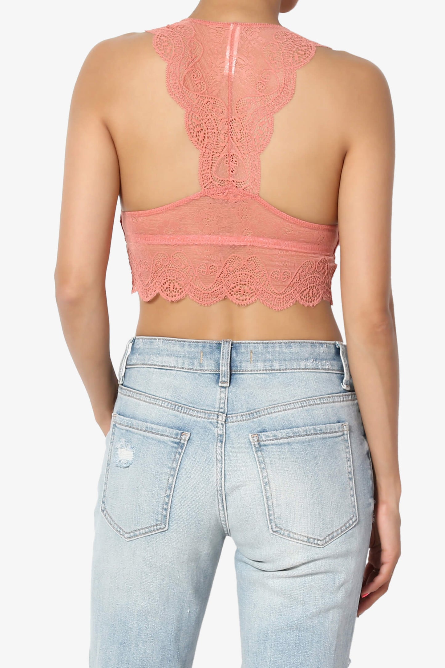 Adrienne Lace Padded Bralette ASH ROSE_2