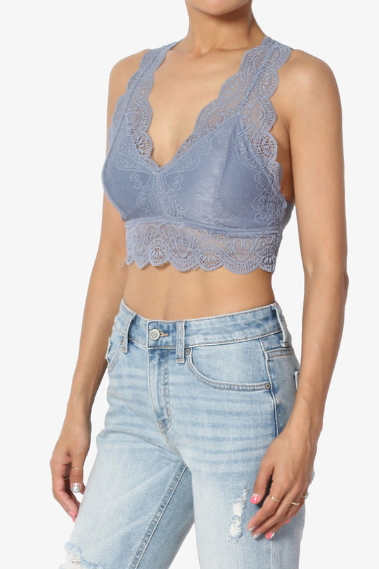 Load image into Gallery viewer, Adrienne Lace Padded Bralette CEMENT_3
