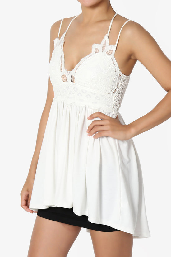 Lynden Crochet Lace Jersey Tunic Cami