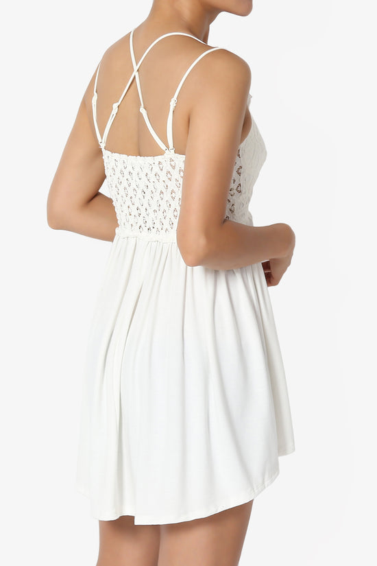 Lynden Crochet Lace Jersey Tunic Cami