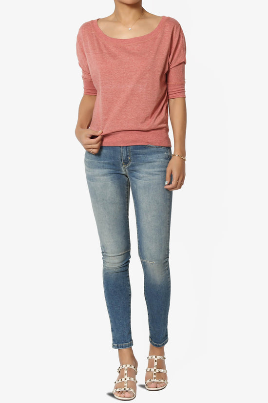Load image into Gallery viewer, Charlotte Dolman Short Sleeve T-Shirt SALMON_6
