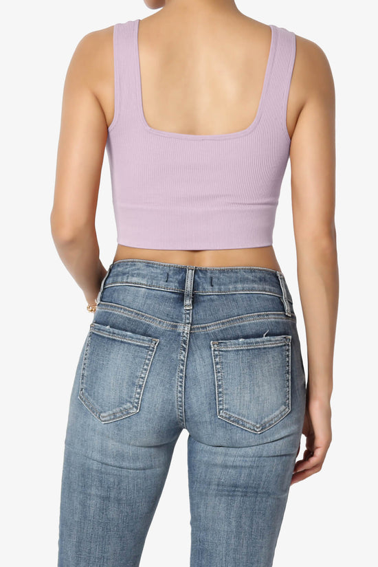 Hilde Ripped Seamless Square Neck Crop Tank Top DUSTY LAVENDER_2
