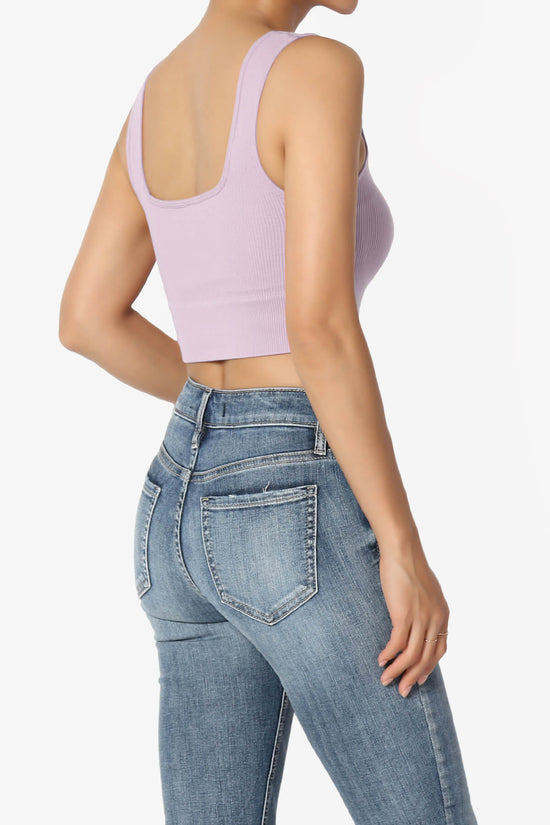 Hilde Ripped Seamless Square Neck Crop Tank Top DUSTY LAVENDER_4