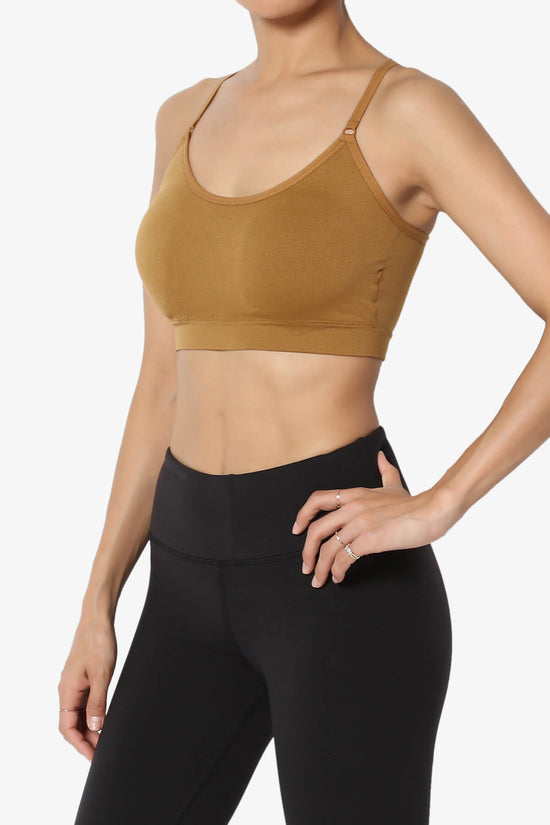 Load image into Gallery viewer, Dassie Padded Cross Back Bra Top COFFEE_3
