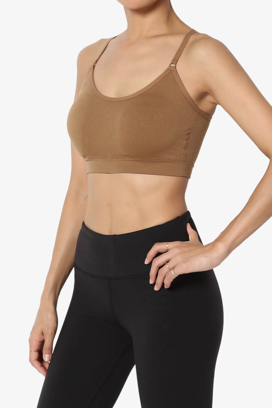 Load image into Gallery viewer, Dassie Padded Cross Back Bra Top DEEP CAMEL_3
