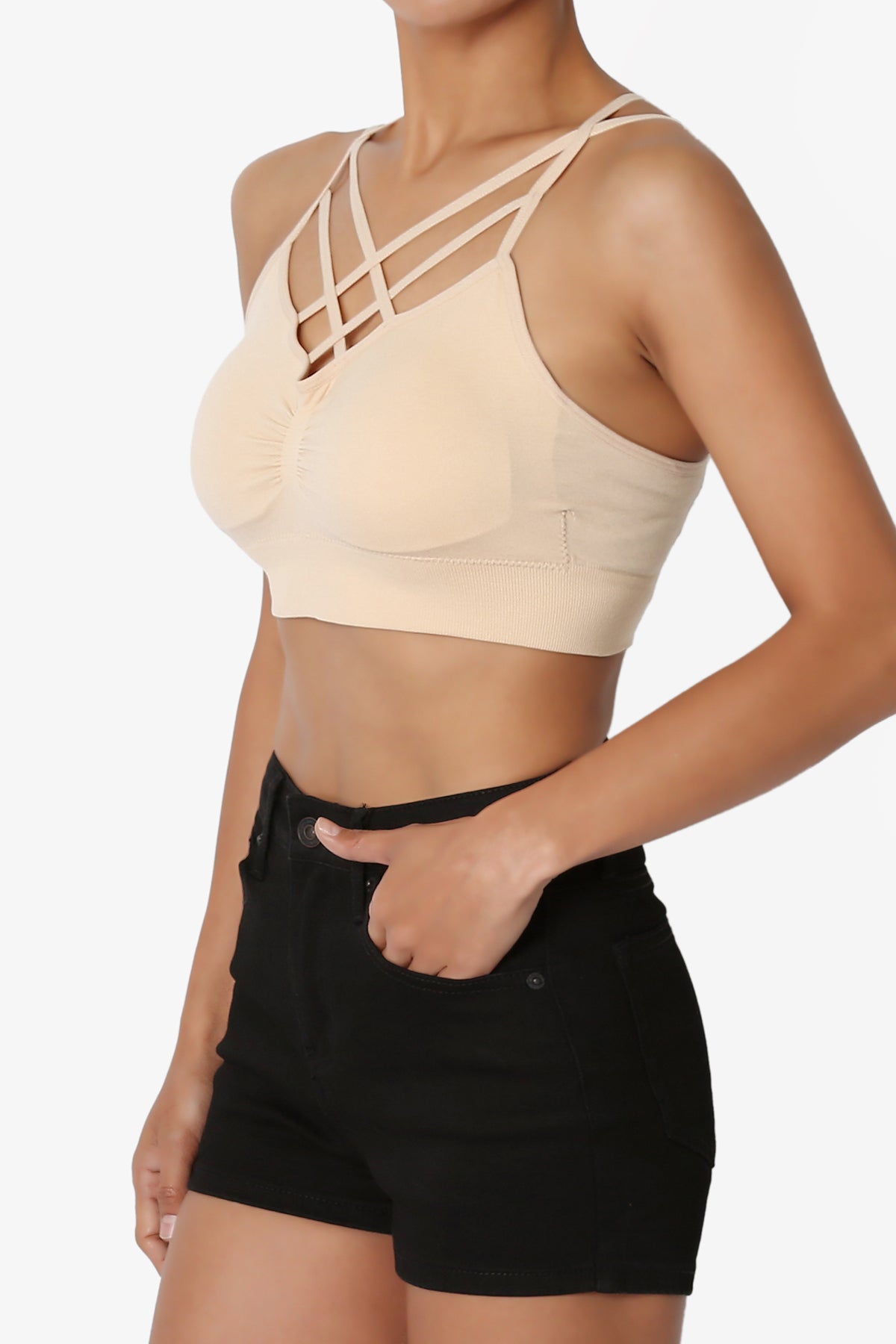 Catyna Caged Padded Bra Top PLUS