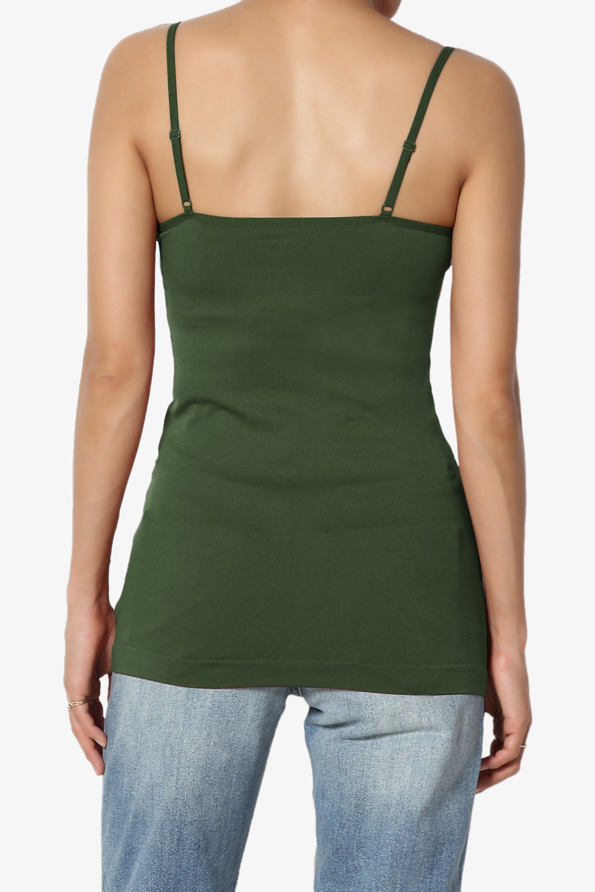 Load image into Gallery viewer, Himari Seamless Camisole Top ARMY GREEN_2

