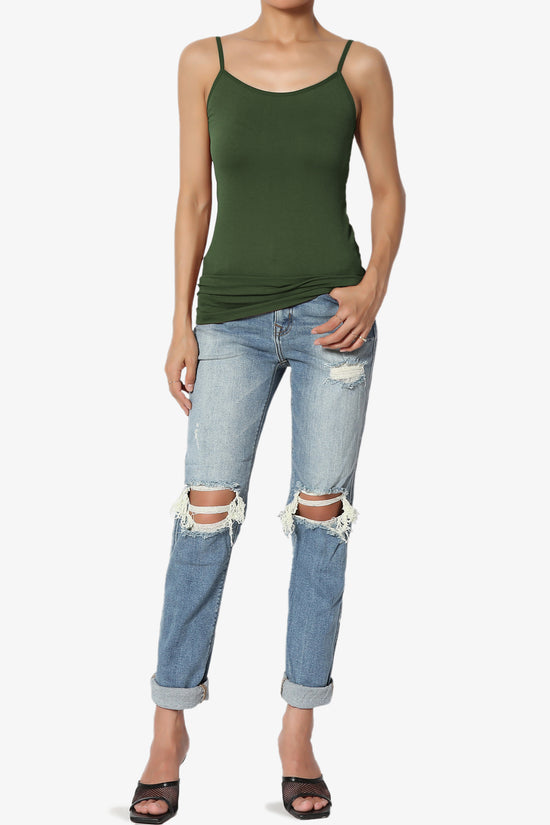 Load image into Gallery viewer, Himari Seamless Camisole Top ARMY GREEN_6

