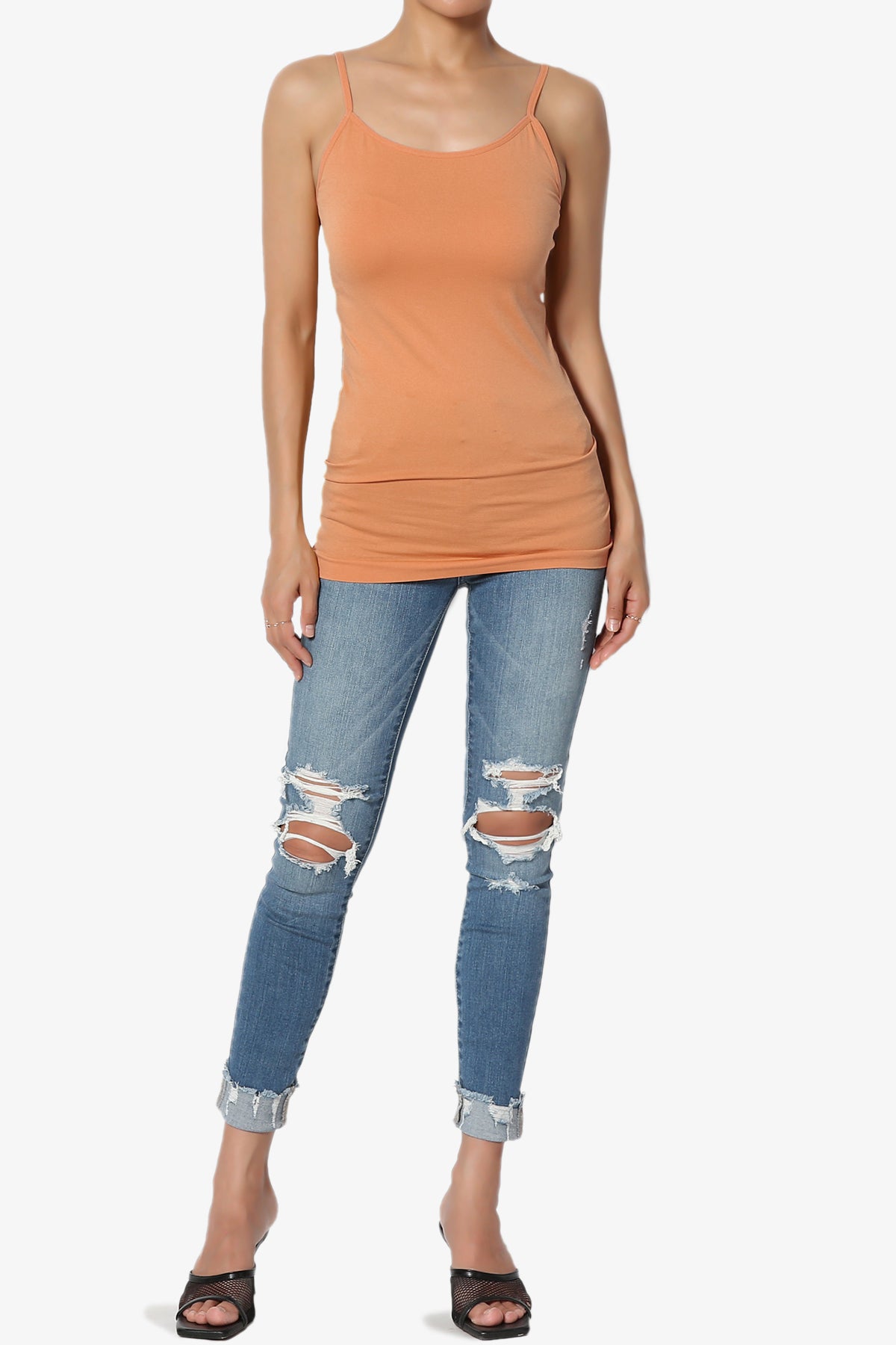 Load image into Gallery viewer, Himari Seamless Camisole Top BUTTER ORANGE_6
