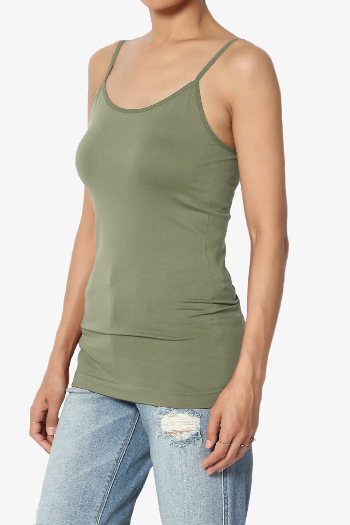 Load image into Gallery viewer, Himari Seamless Camisole Top DUSTY OLIVE_3
