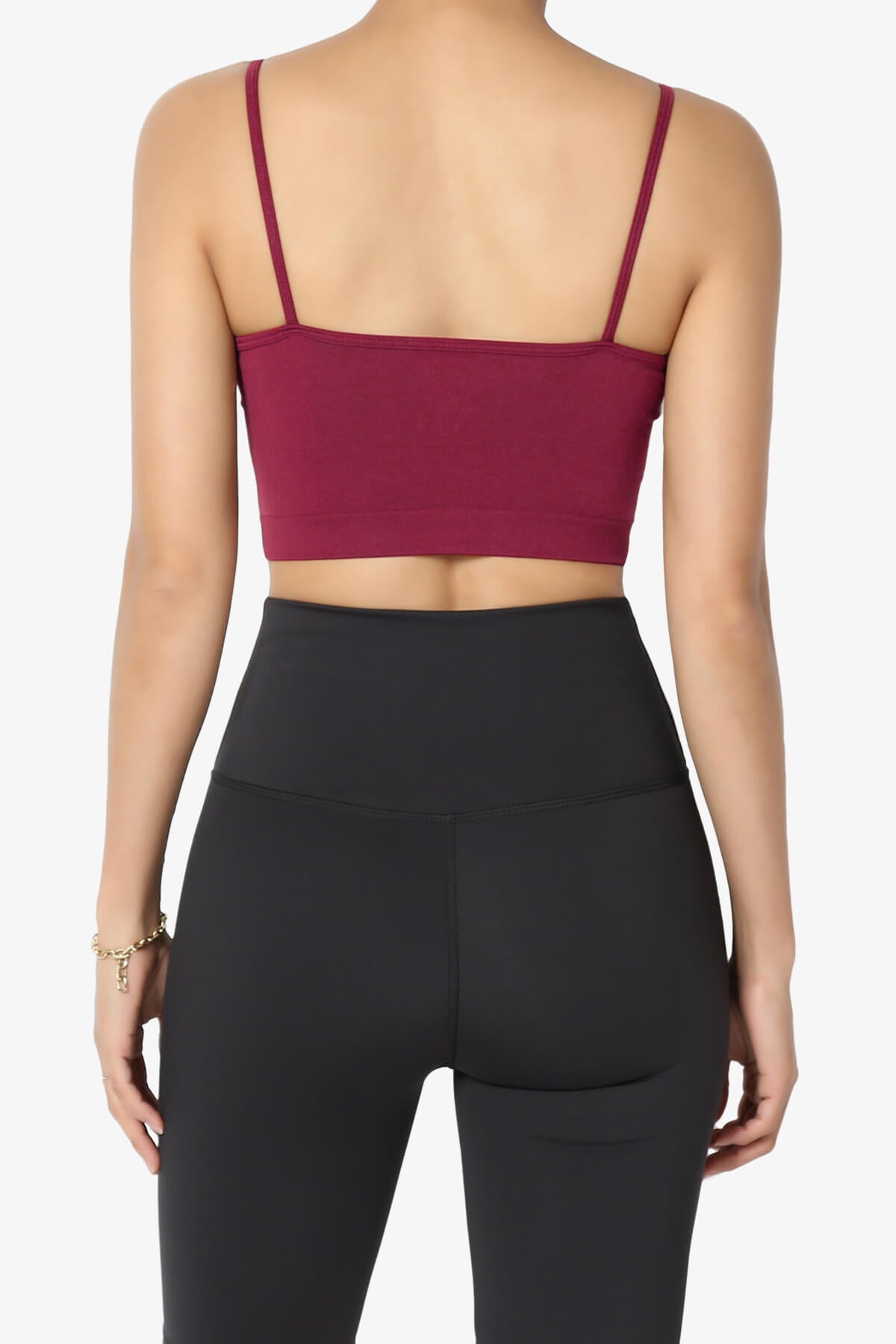 Cally Padded Crisscross Bralette WINE_2