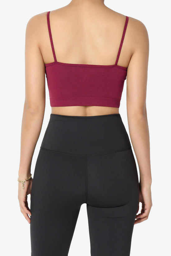 Load image into Gallery viewer, Cally Padded Crisscross Bralette WINE_2
