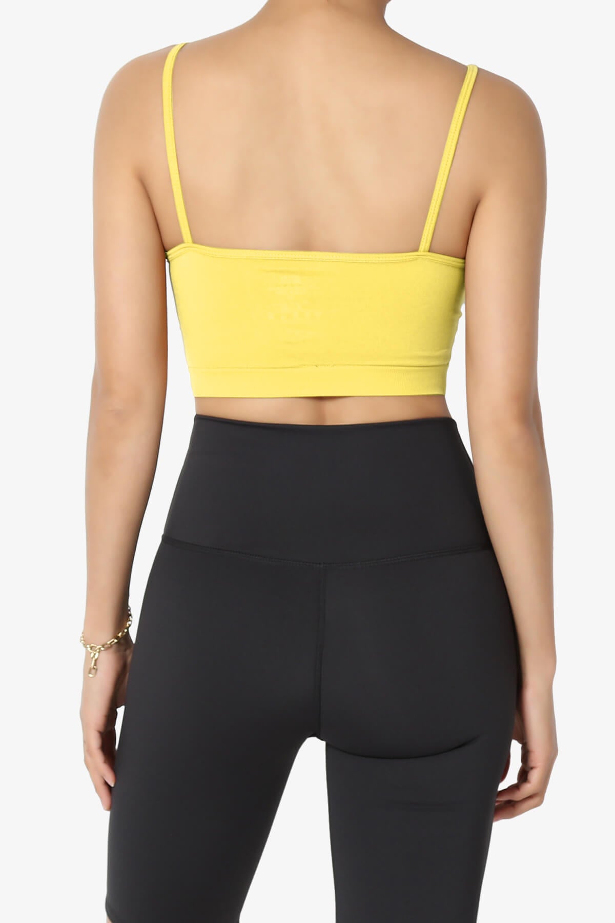 Cally Padded Crisscross Bralette YELLOW_2