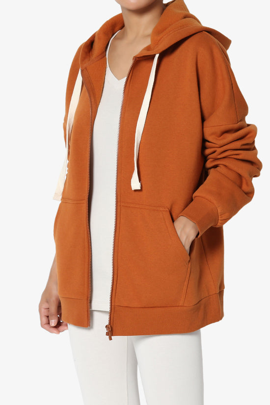 Load image into Gallery viewer, Accie Fleece Zip Hooded Jacket ALMOND_3
