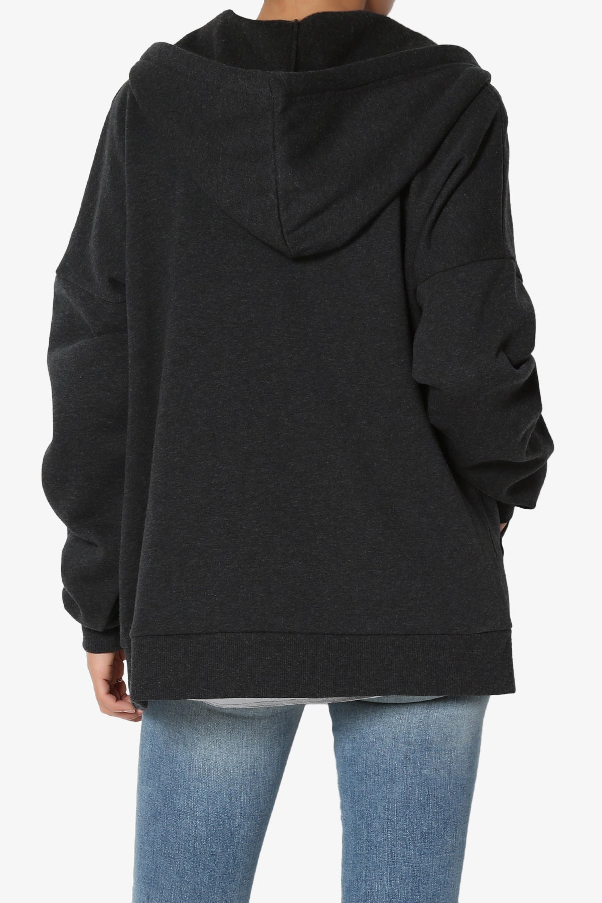 Load image into Gallery viewer, Accie Fleece Zip Hooded Jacket CHARCOAL_2
