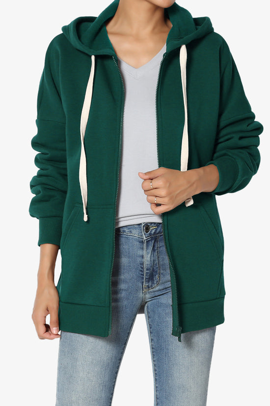 Load image into Gallery viewer, Accie Fleece Zip Hooded Jacket HUNTER GREEN_1

