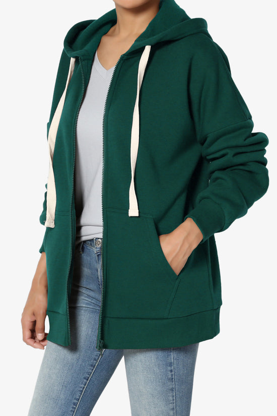 Load image into Gallery viewer, Accie Fleece Zip Hooded Jacket HUNTER GREEN_3
