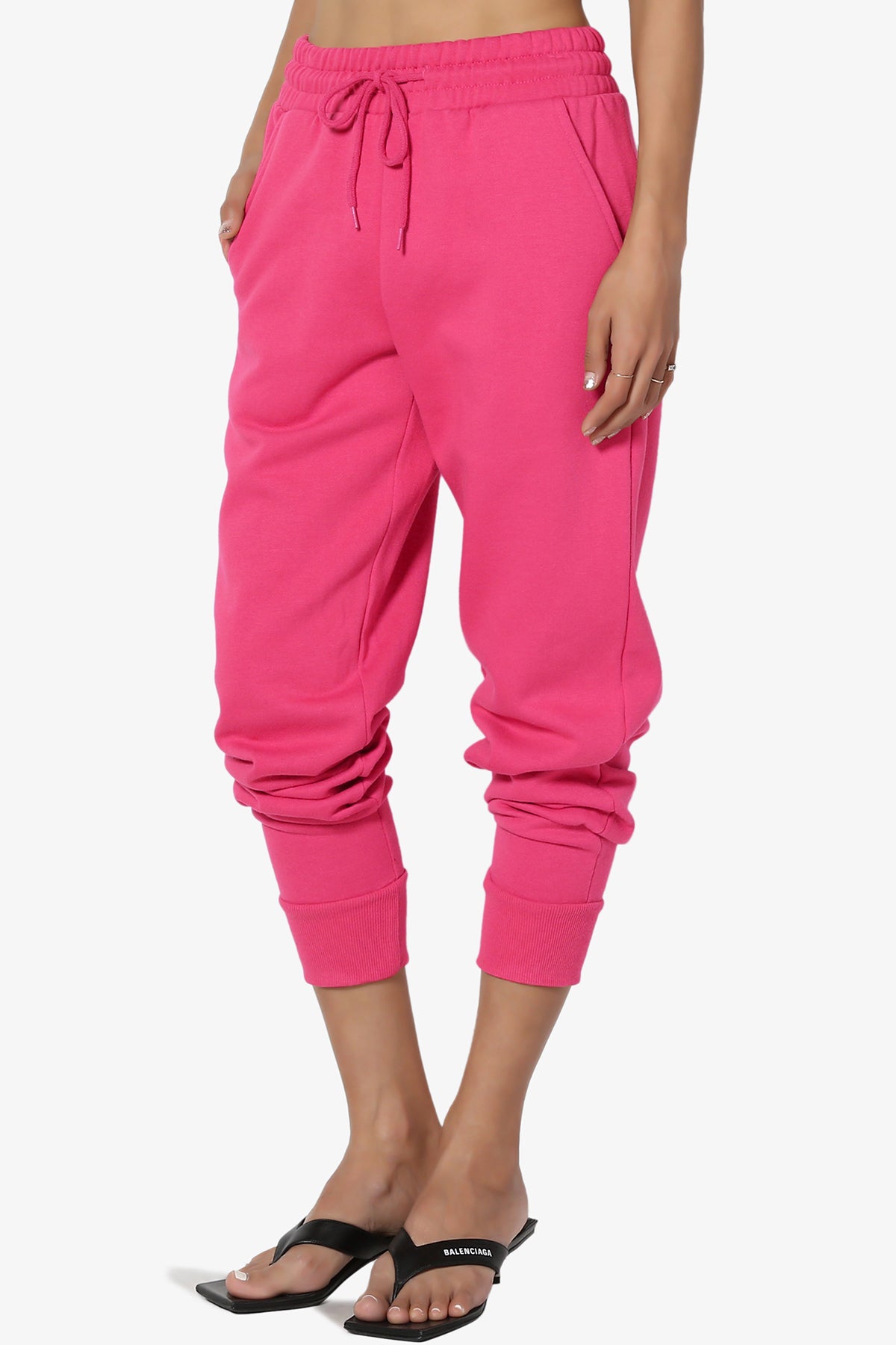 MakeMeChic Women's Plus Size Drawstring Waist Baggy Sweatpants Slant Pocket  Sports Jogger Pants Lounge Trousers