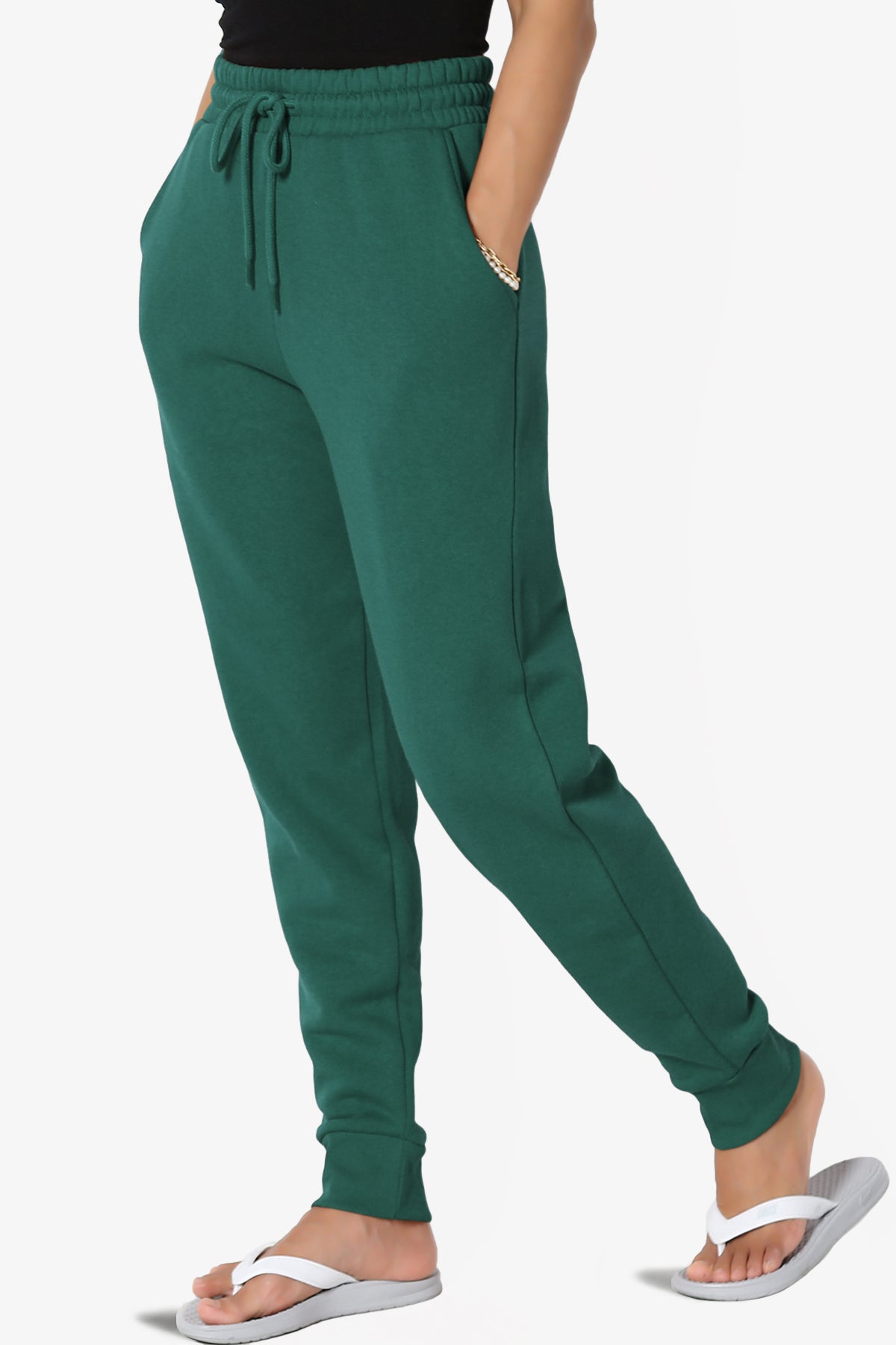 Majesda® - Solid Color Loose Drawstring Sweatpants