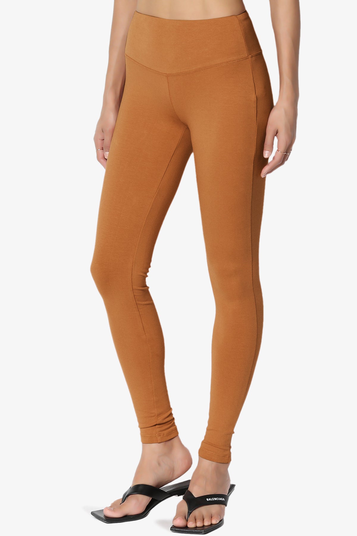 Load image into Gallery viewer, Ansley Cotton Wide Waistband Ankle Leggings
