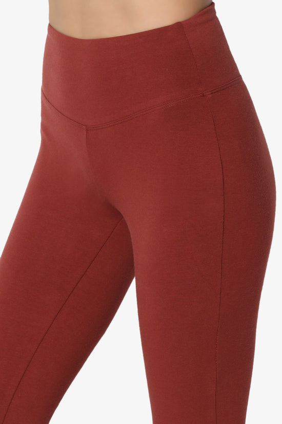 Ansley Cotton Wide Waistband Ankle Leggings