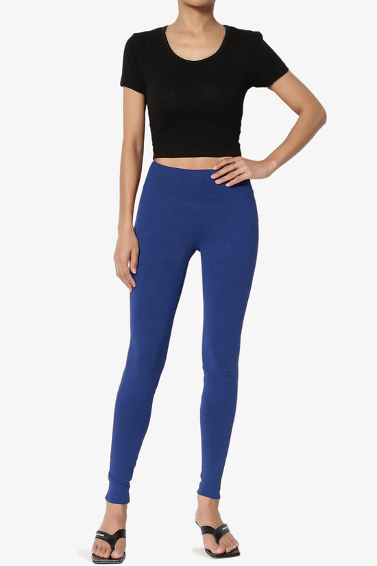 Load image into Gallery viewer, Ansley Cotton Wide Waistband Ankle Leggings MORE COLORS
