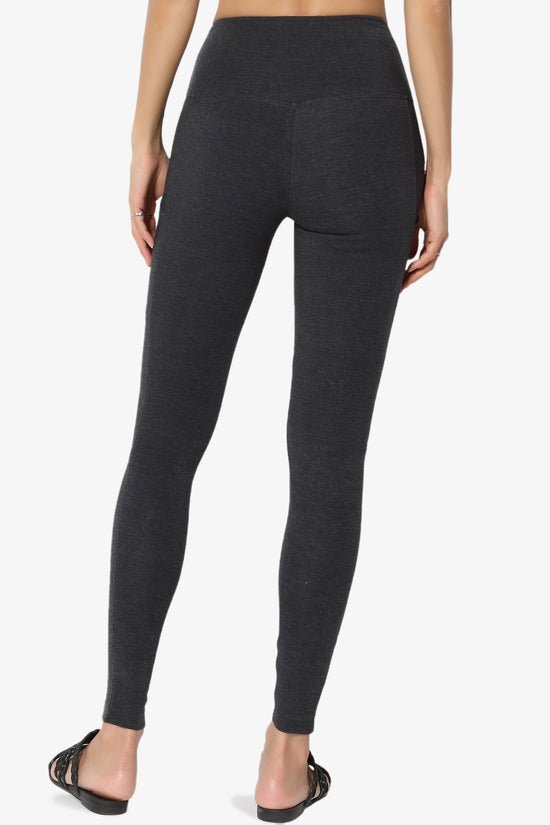 Ansley Luxe Cotton Leggings with Pockets CHARCOAL_2