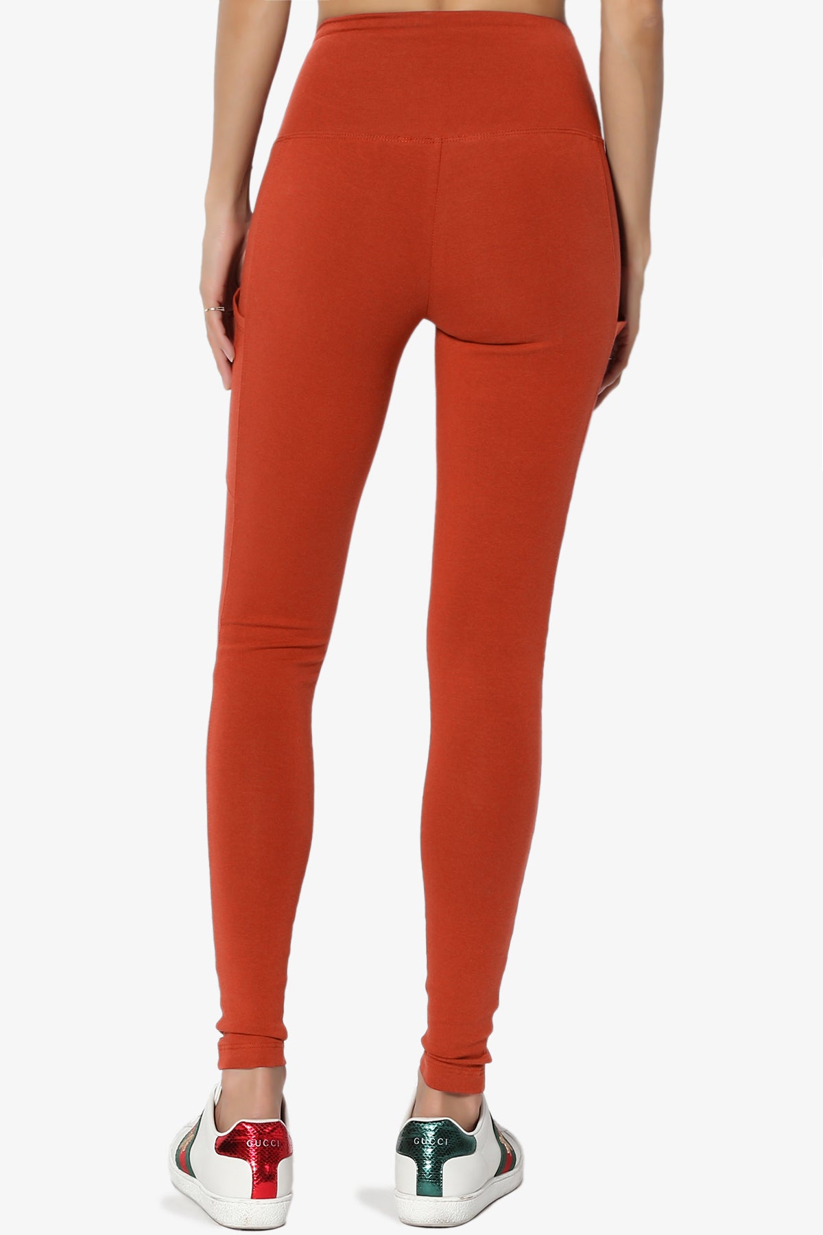 Load image into Gallery viewer, Ansley Luxe Cotton Leggings with Pockets COPPER_2
