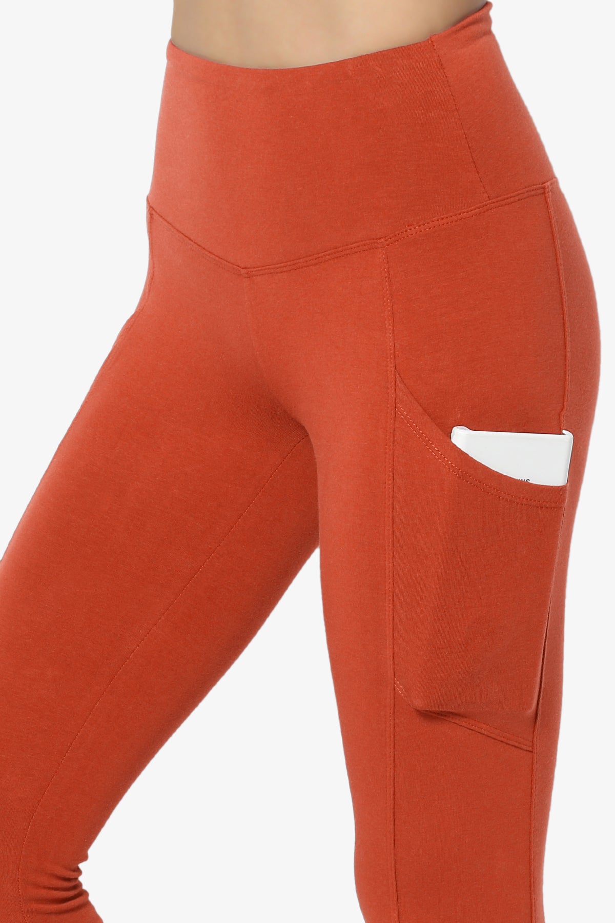 Ansley Luxe Cotton Leggings with Pockets COPPER_5