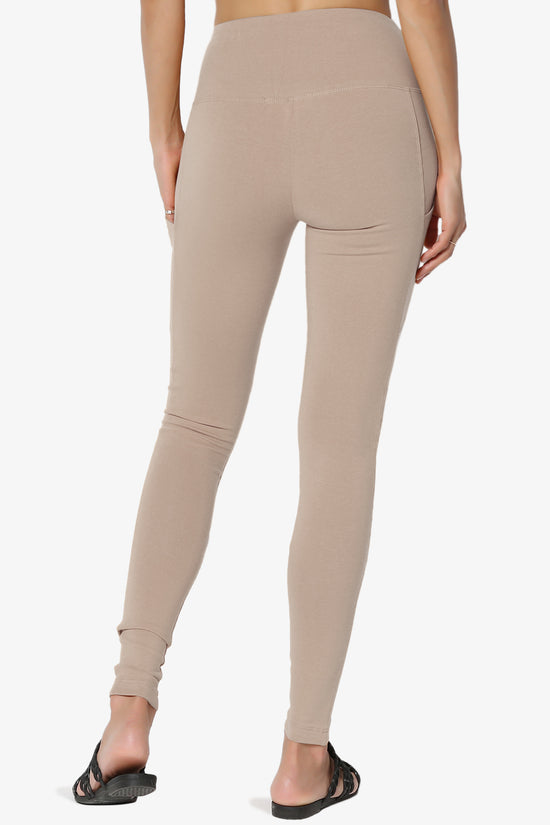Ansley Luxe Cotton Leggings with Pockets LIGHT MOCHA_2