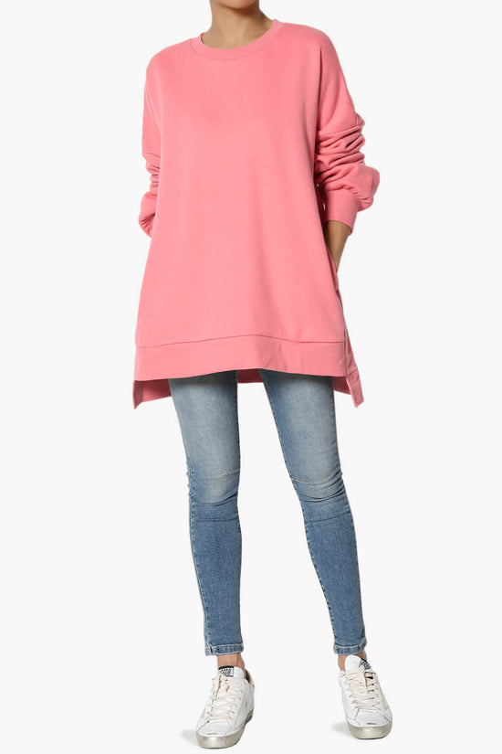 Load image into Gallery viewer, Revel Hi-Low Boyfriend Sweatshirts DESERT ROSE_6
