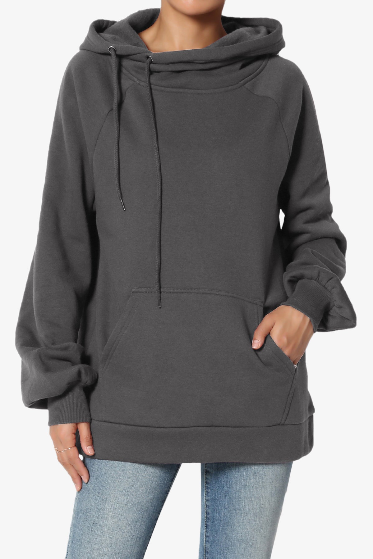 Accie Side Drawstring Hooded Sweatshirts