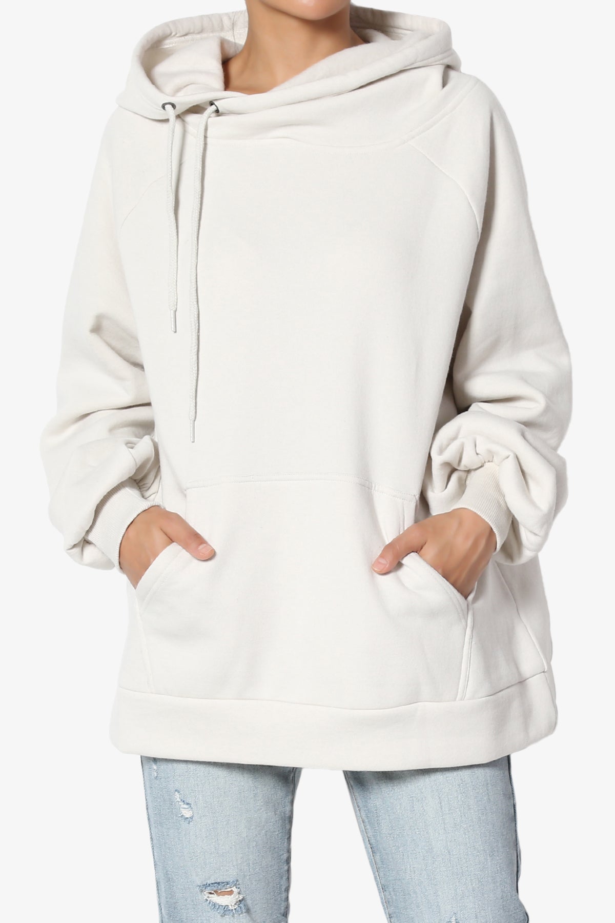 Accie Side Drawstring Hooded Sweatshirts