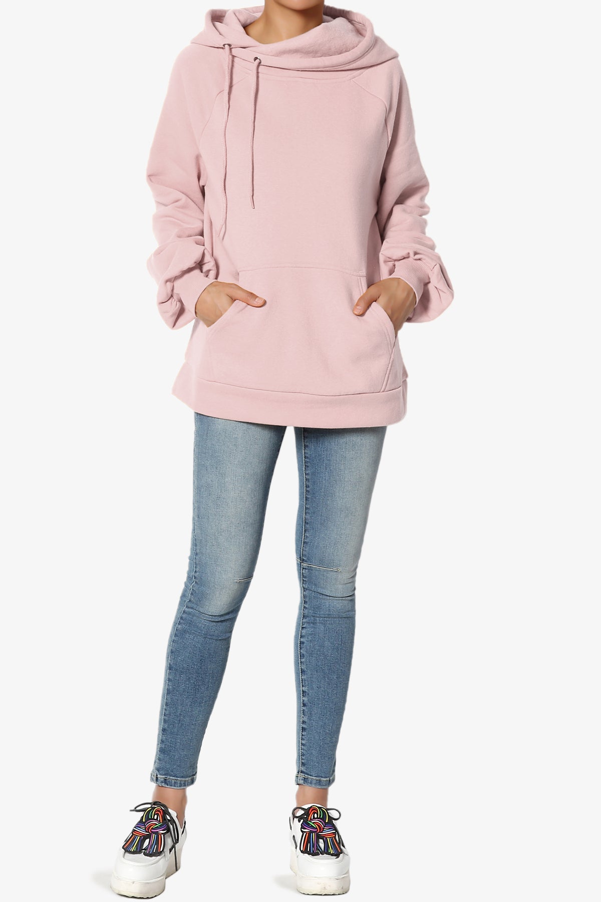 Accie Side Drawstring Hooded Sweatshirts